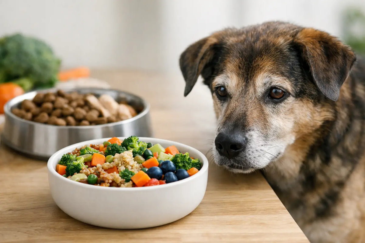 An Example Senior Dog Meal Upgrade That Fits