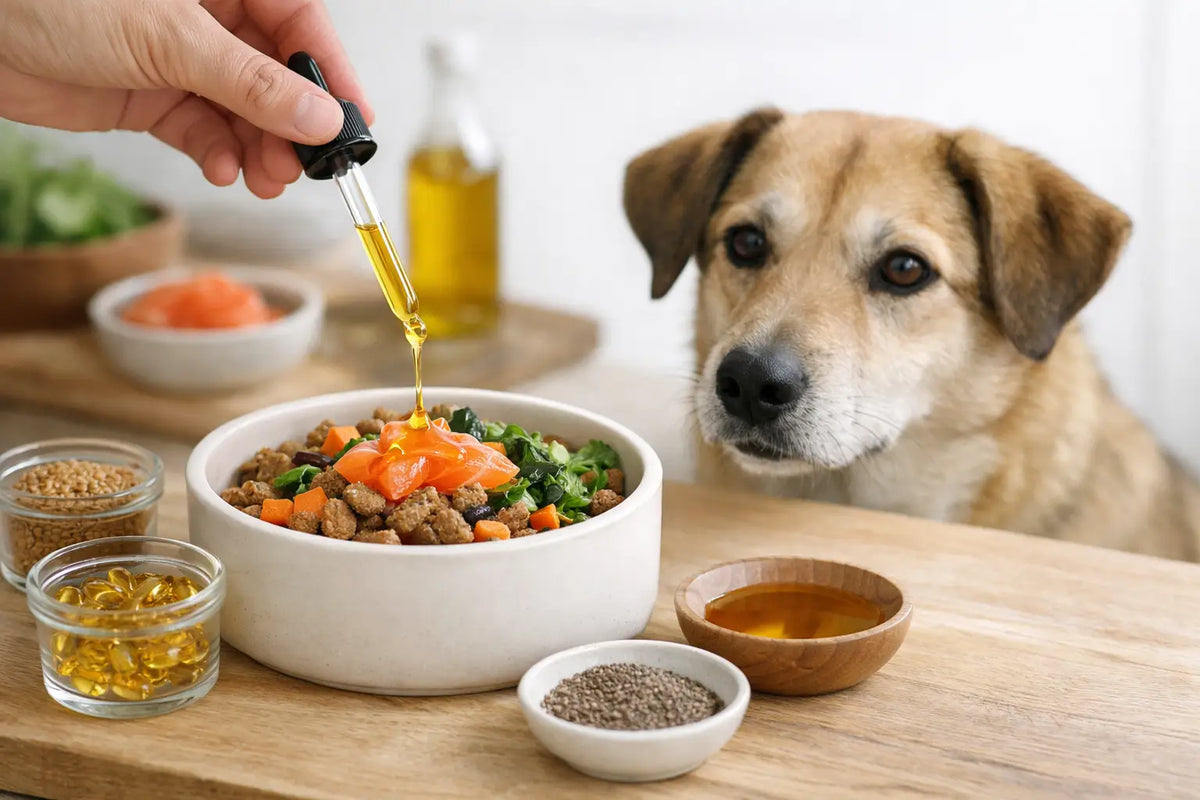 How to Add Omega Oils Safely to Dog Meals