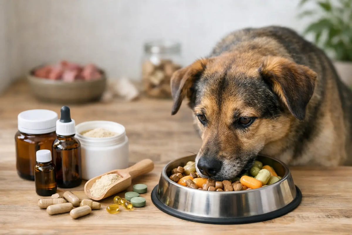 Supplement voor gevoelige hondenmaag kiezen