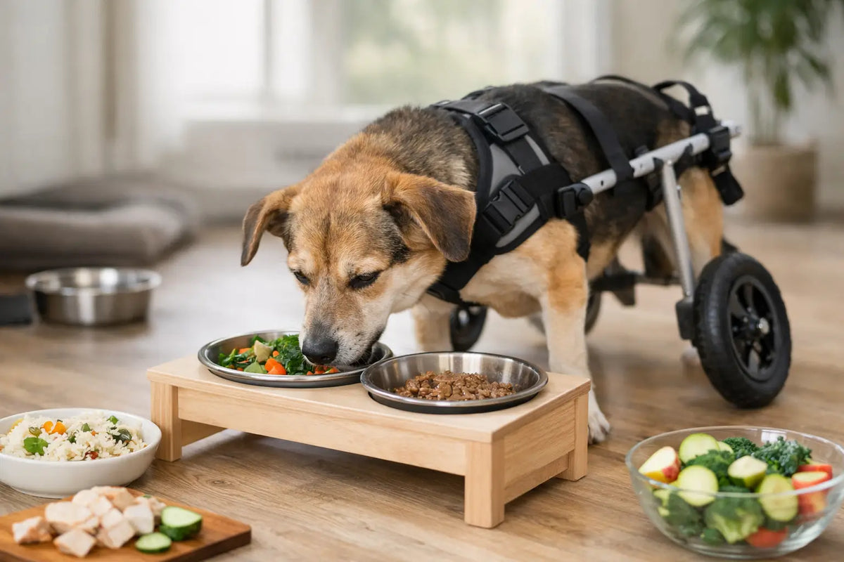 Example Mobility Support Feeding Routine for Dogs