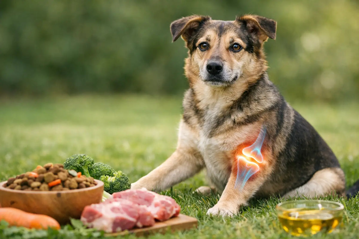 Ondersteuning van de gewrichten van je hond met voeding