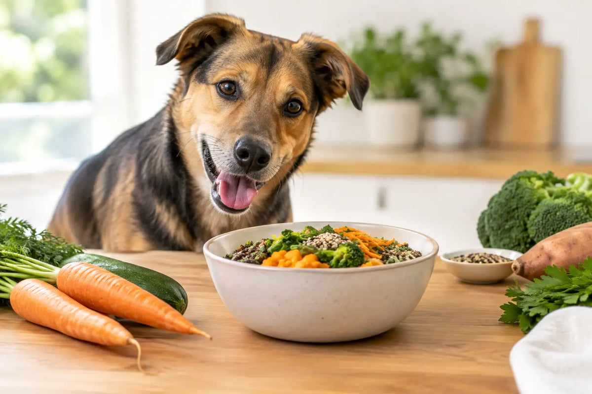 Praktijkvoorbeeld vegetarisch hondenmenu thuis