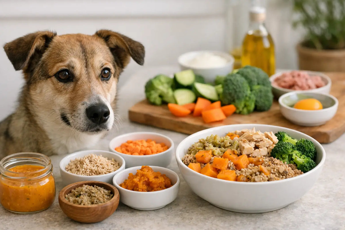 Example Gut Friendly Dog Meal Plan at Home